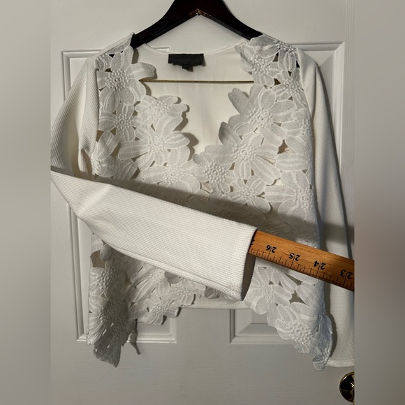 SUNDAY IN BROOKLYN Anthropologie ‘Snow On Daisies’ XS White Lace Embroidery NICE - Picture 8 of 16